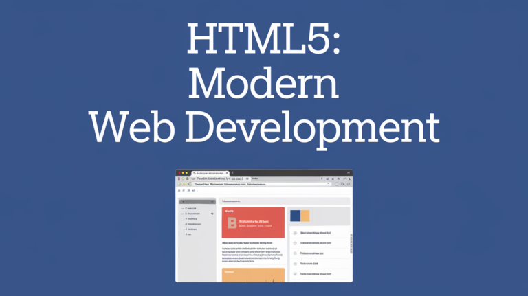 HTML5Modern Web Development