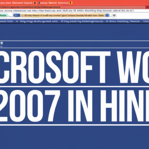 Microsoft Word 2007 in Hindi