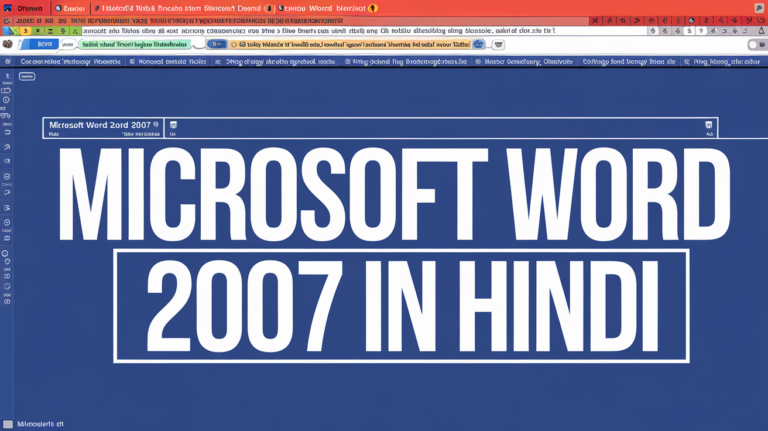 Microsoft Word 2007 in Hindi