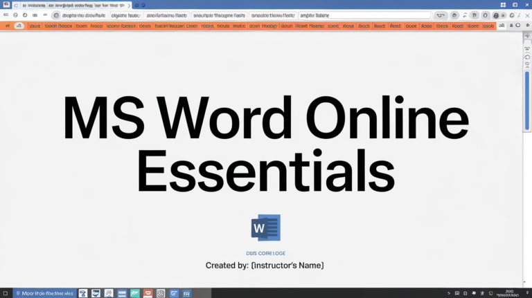 MS Word Online Essentials
