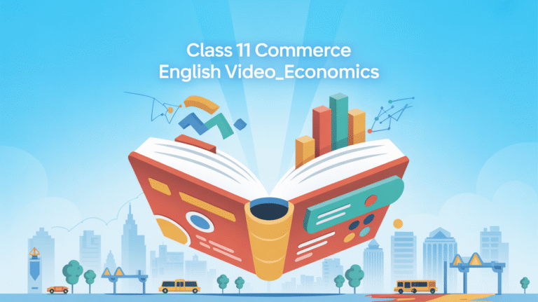 Class 11 Commerce English Video_Economics